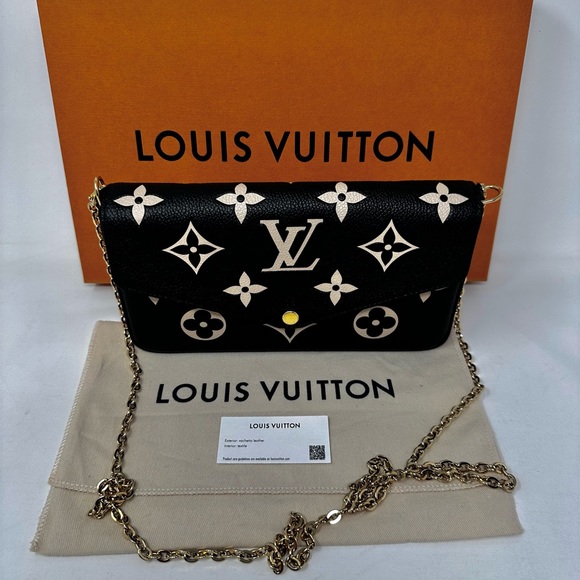 Louis Vuitton FÉLICIE POCHETTE  Bicolor Monogram Empreinte Leather - Picture 11 of 13
